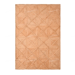 Jute Area Rug 8X10, Box Pattern Rug, Seagrass Carpet Runner, Natural Jute Rug, Braided Rug Runner, Jute Hallway Runner, Interior Decor Rug