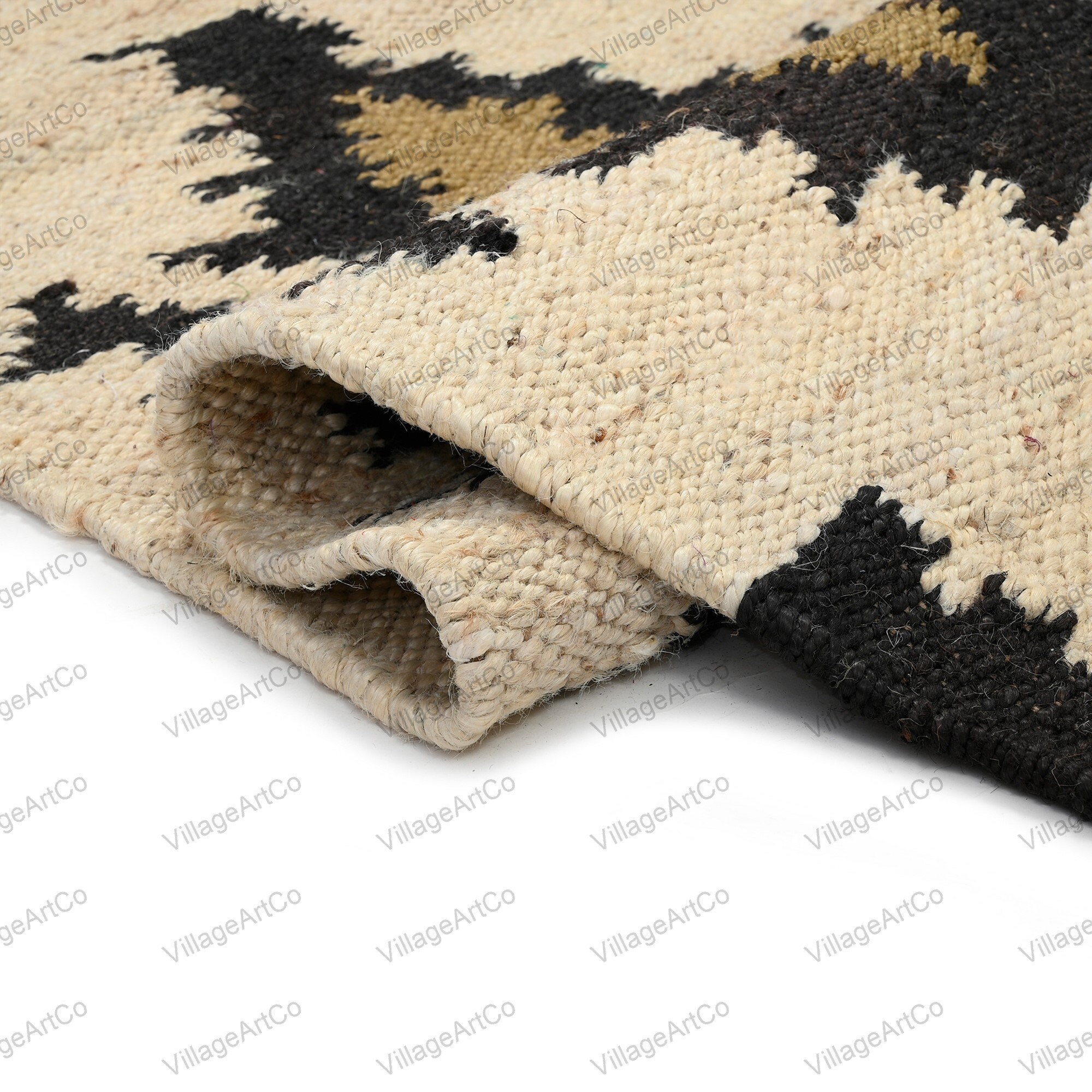 Abstract Pattern Hemp Jute Runner Rugs ON SALE, Bohemian Jute Long