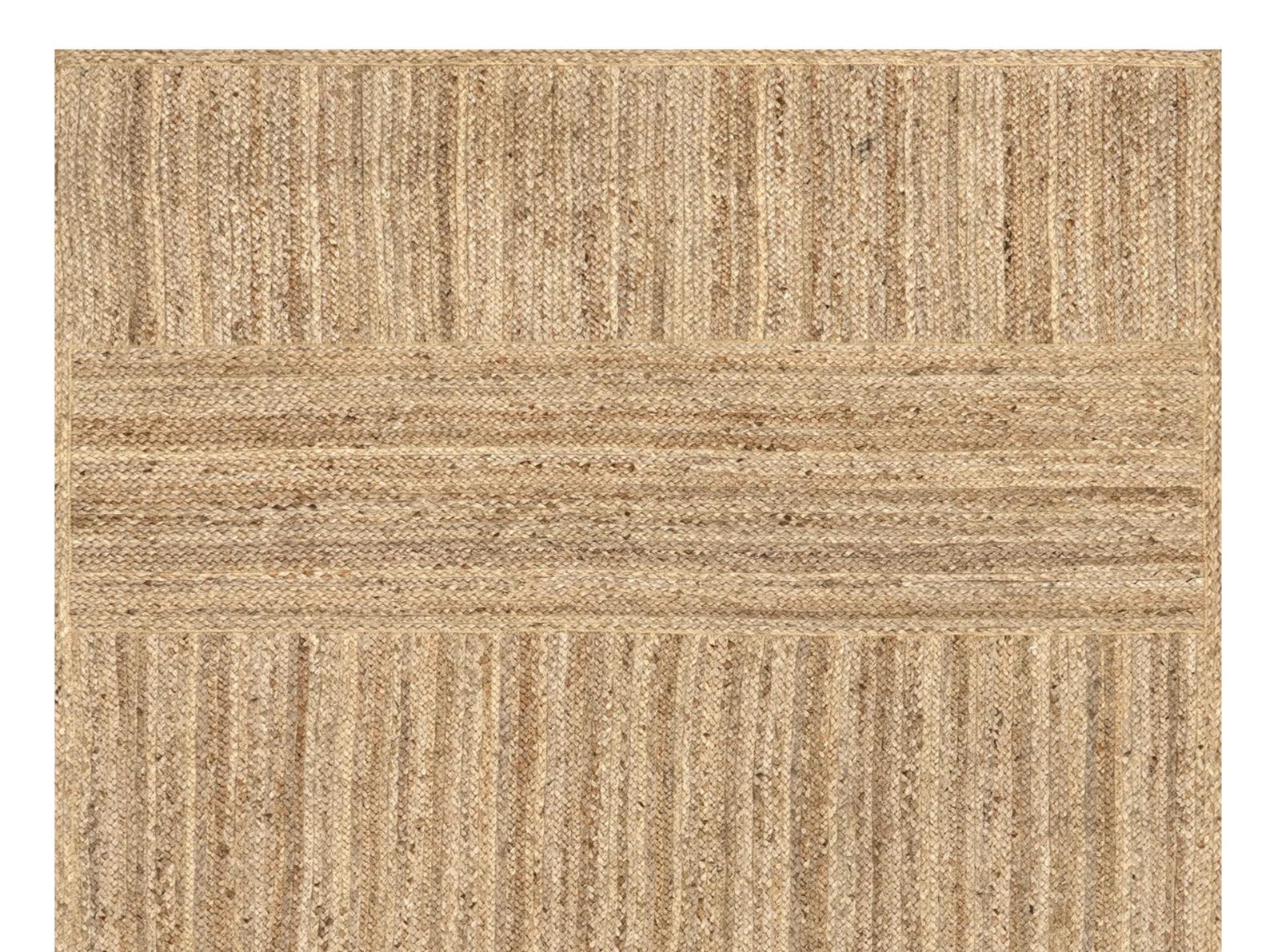 Jute Area Rug, Block Pattern Area Rug Jute, Natural Jute Rug Runner ...