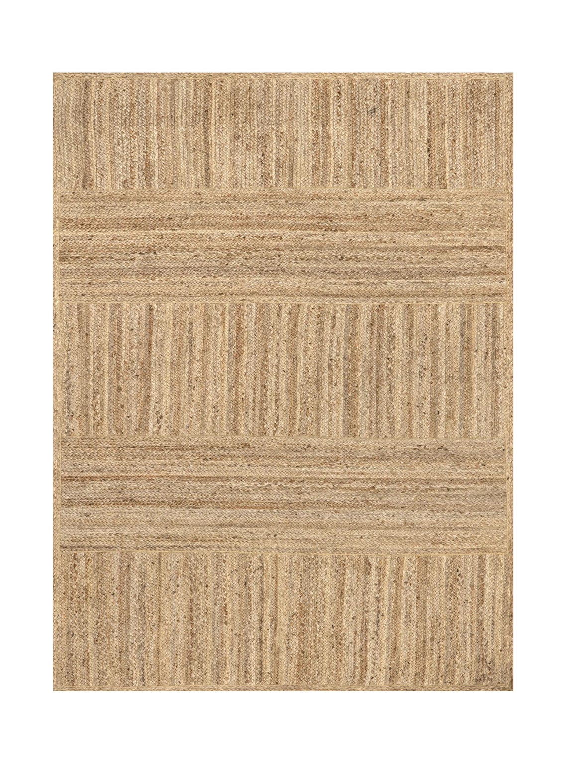 Jute Area Rug, Block Pattern Area Rug Jute, Natural Jute Rug Runner ...