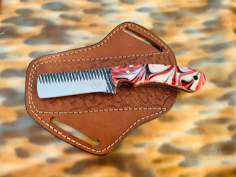 Exquisite Cowboy Knife Duo - D2 Steel Bull Cutter & Rasp main image 1