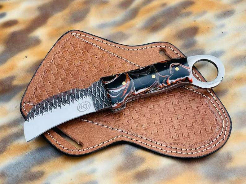 Custom Rasp Handles Custom Handmade Rasp Steel Hawkbill Knife - Etsy