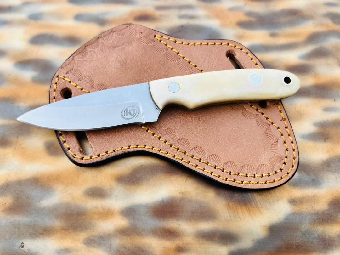 Custom Handmade J2 Steel Skinner Knife with Bone Handle – Perfect Hunting Gift for 2025 main image 0