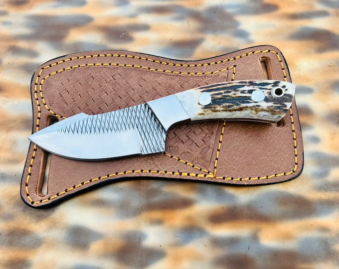 Cowboy Pancake Knife Sheath and Knife Combo, Father's Day Gift Etsy