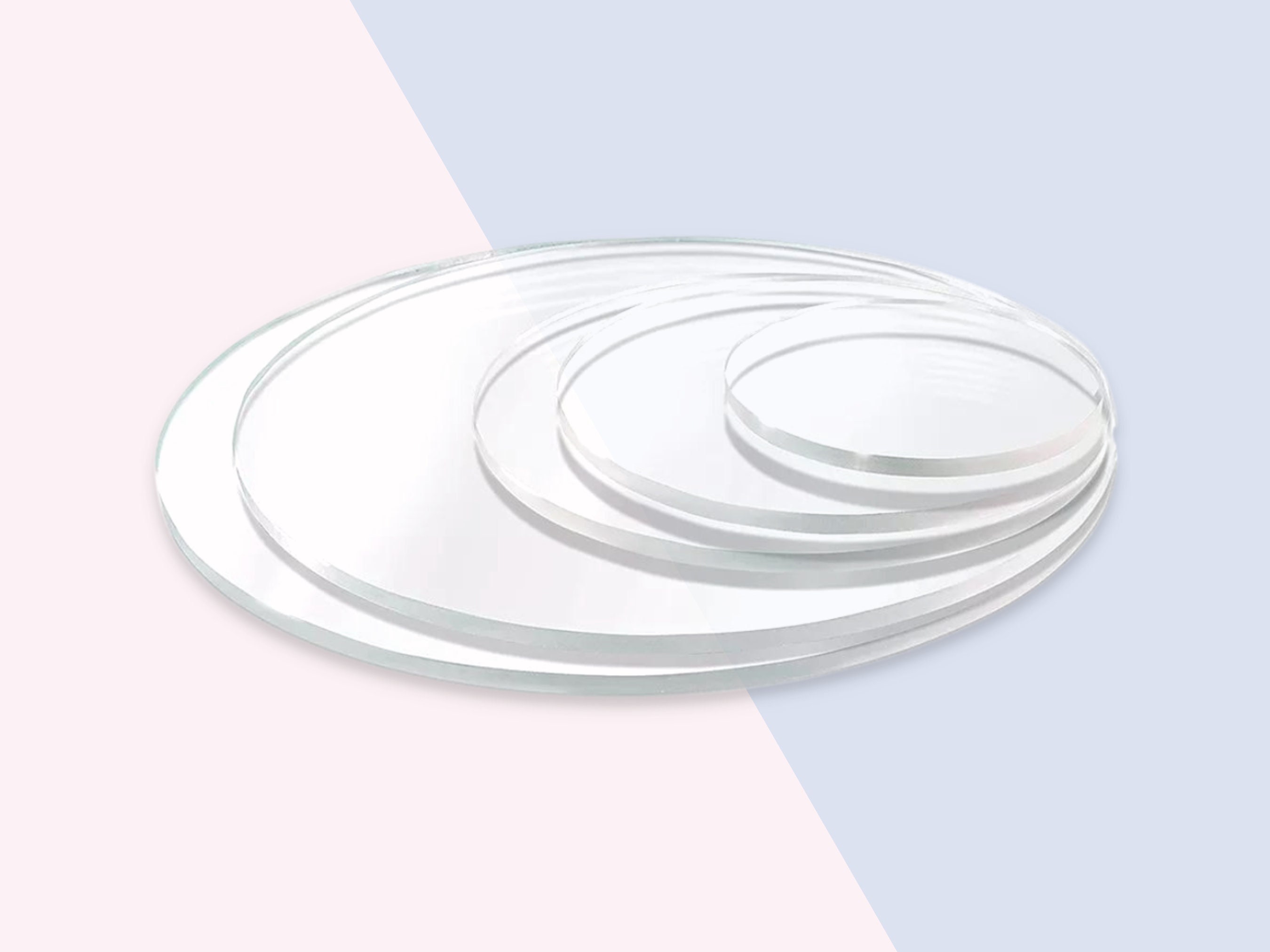 22 pièces Vierges en acrylique Ornements transparents Ébauches en acrylique  Disque circulaire rond avec trou Acrylique Blanc F