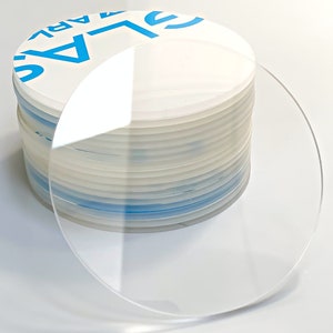 Blank Acrylic Circle - Clear Acrylic Discs - Round Craft Blanks - Craft Supplies - Custom Size - 3mm Thick
