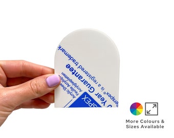 Arch Shape Craft Blank, 3mm Acrylic Cutout Blanks, Baby Shower Craft Supplies, Available In Multiple Colours & Sizes