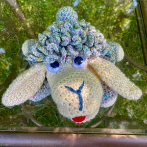 Sheep, hand puppet, Crochet digital pattern, amigurumi puppet pattern,  DIY crochet puppet, digital crochet pattern.