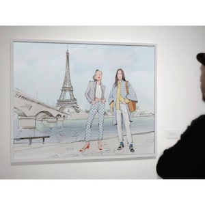 Ingelijste poster 50x70 cm - 61x91cm (tekening niet inbegrepen), aangepaste modeprint, cadeau-idee voor thuisdecoratie voor stel en gezin