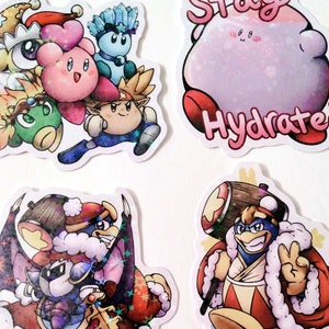 Kirby 2.5&quot; Vinyl Star Holo Stickers