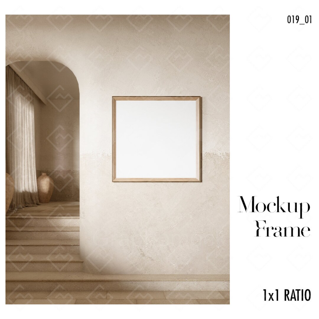 M-019 1x1 Frame Frontal. Mockup Artwork, Mockup Image, Digital Mockup ...