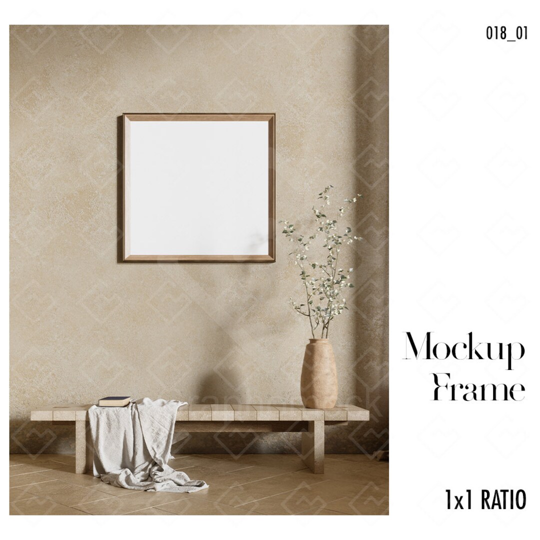 M-018 1x1 Frame Frontal. Mockup Artwork, Mockup Image, Digital Mockup ...