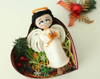 Engel Amigurumi Häkelanleitung, Stoffpuppe mit Engelsflügeln