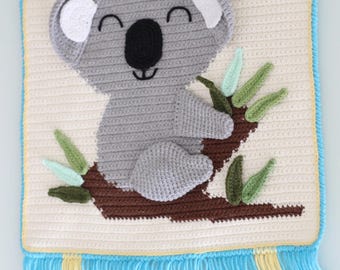 Patrón de koala amigurumi para colgar en la pared: tutorial en PDF para decorar la habitación infantil a crochet