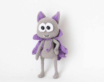 Halloween Bat Amigurumi Pattern – Cute Crochet Animal Toy PDF Tutorial, Instant Download