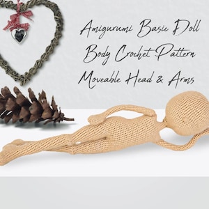 Lichaamspatroon amigurumi-pop – pdf-zelfstudie beweegbaar hoofd en armen gehaakt
