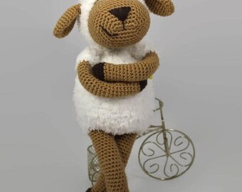 Oveja amigurumi, patrón de crochet en PDF, tutorial de bricolaje para hacer una oveja de peluche