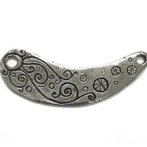 Large Mystic Pewter Metal Pendant Link 3 & 1/8 inch (78 mm) by Green Girl Studios