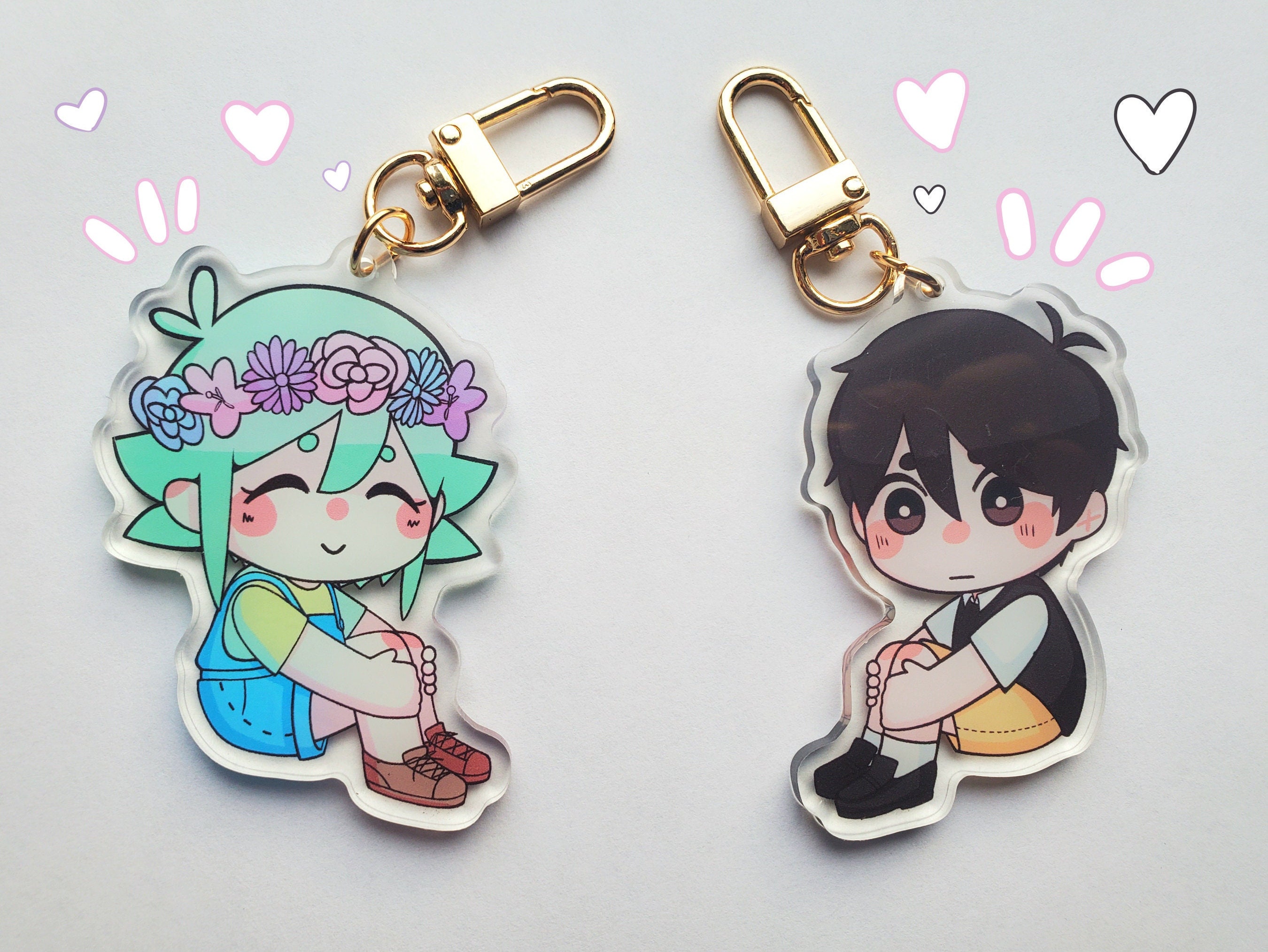 OMORI Keychains Sunny/omori and Basil 