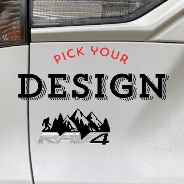 Toyota Rav4 Badge Decal - Pick Your Design!