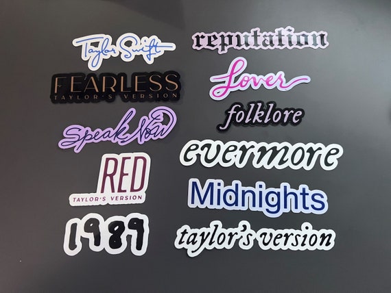 Taylor Swift Eras Sticker Pack Eras Tour Albums Taylor's Version Vinyl  Stickers 