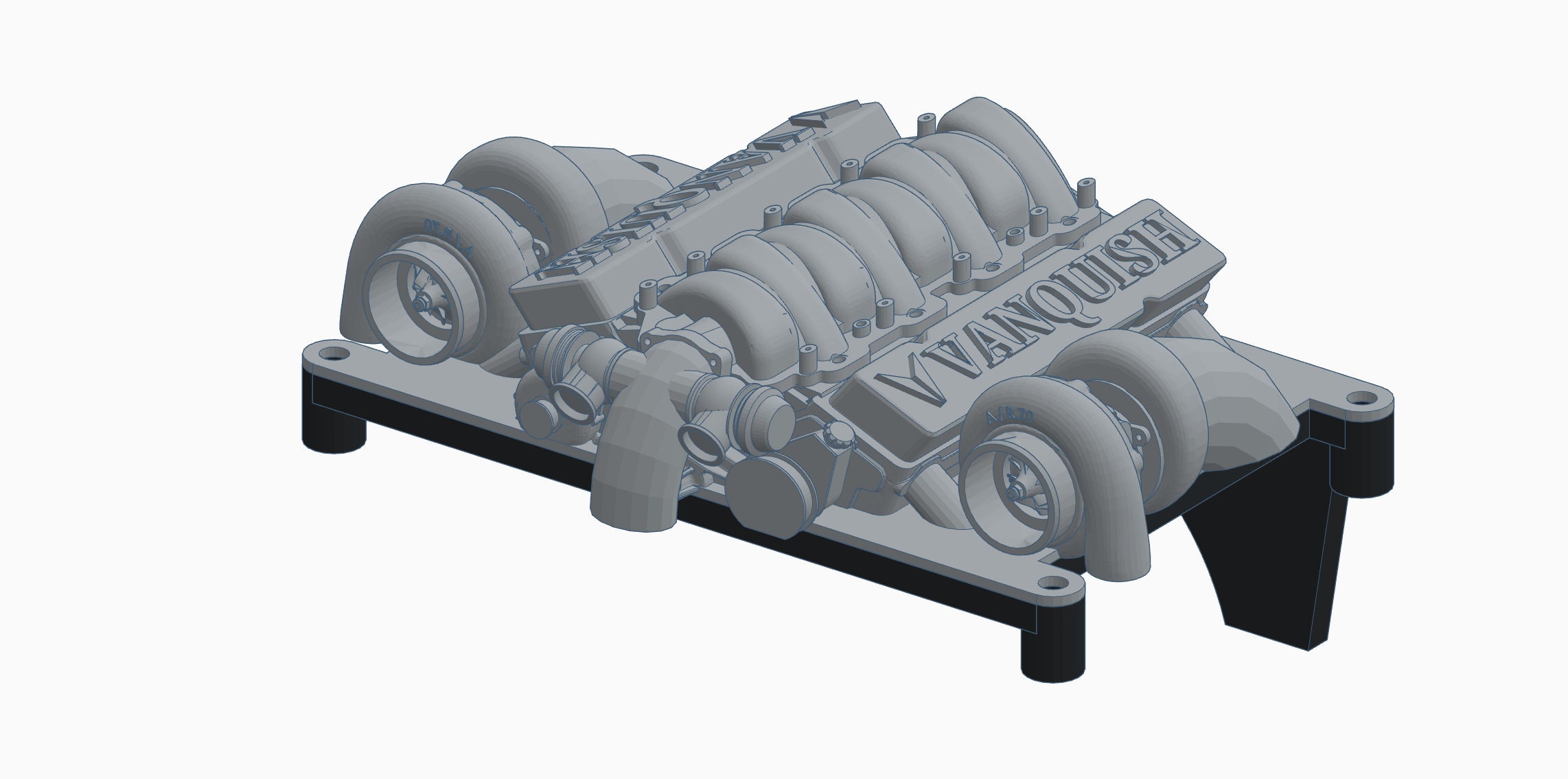 Vanquish VS410 Phoenix Engine Servo Cover Twin Turbo LS STL File Etsy