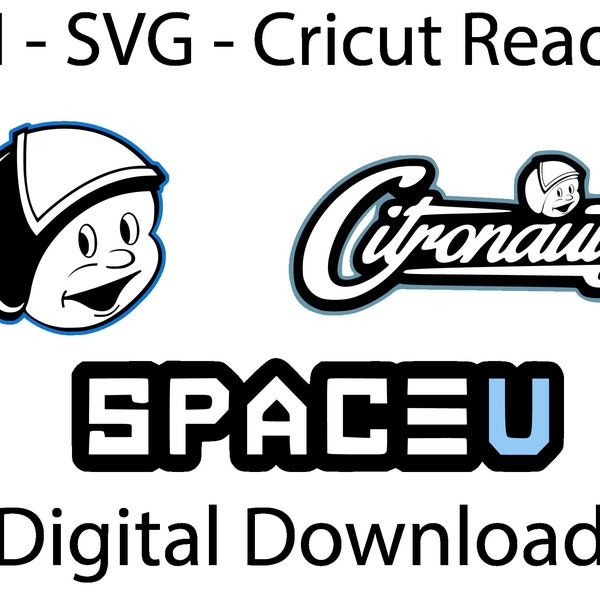 UCF SpaceU Logos | SVG Files | Cricut | Design Space | Knights | Citronaut | Silhouette