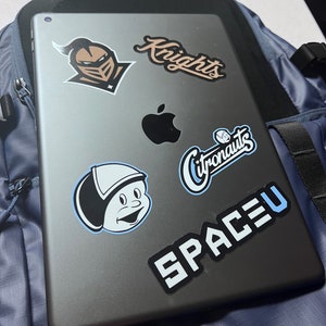 UCF 5 Sticker Pack- UCF Knights | Citronaut | Knightro | Central Florida | Vinyl Sticker for Water Bottle, Laptop, Windows, Etc