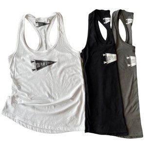 YPIP Pennant Tank | CUSTOM Option | Praying Mom | Racer Back Tank | Sports Mom Tank