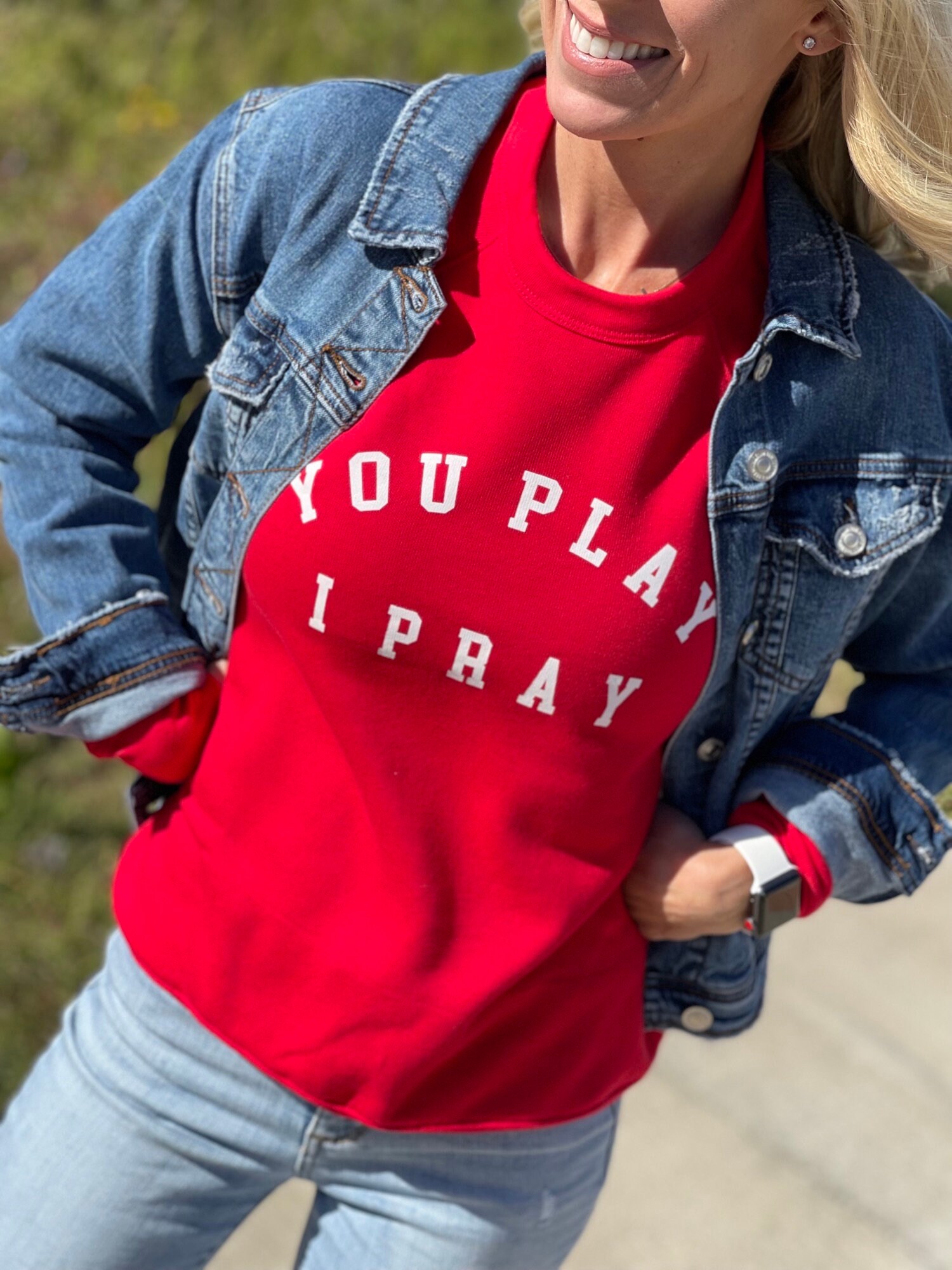 Sudadera pray roja cheap