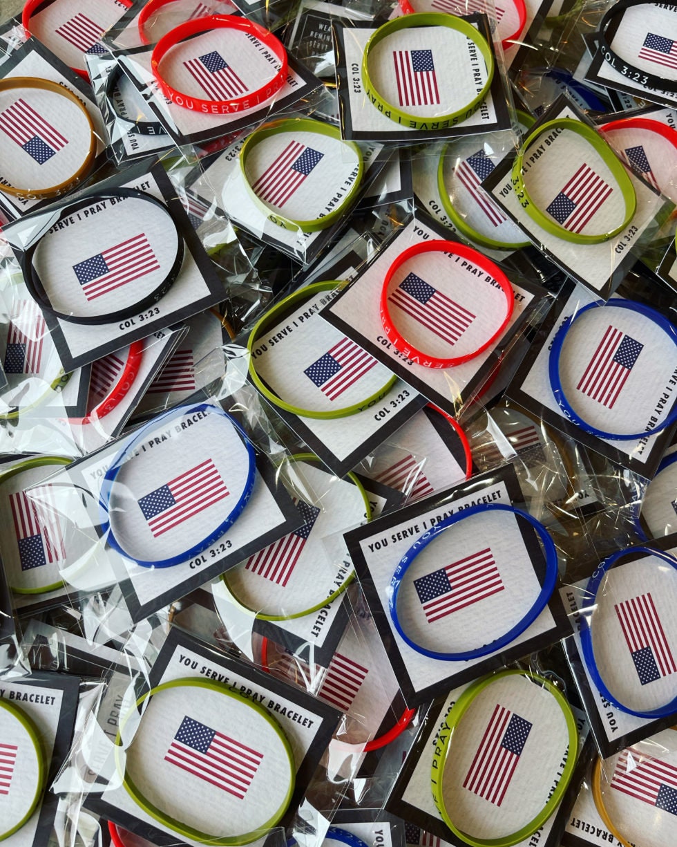 YPIP Team Serve Bracelets – Color Options | Thin Silicone Bracelets | Laser Engraved