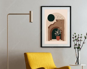 Minimalist Mid Century Wall Art Poster