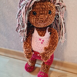 Puppe May,  gehäkelt, Amigurumi,  Unikat, ca. 39 cm, Handmade
