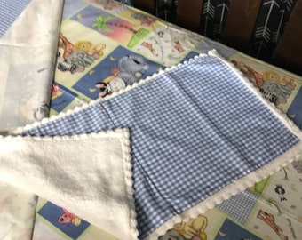 Baby Bundle Crib set with burp cloth