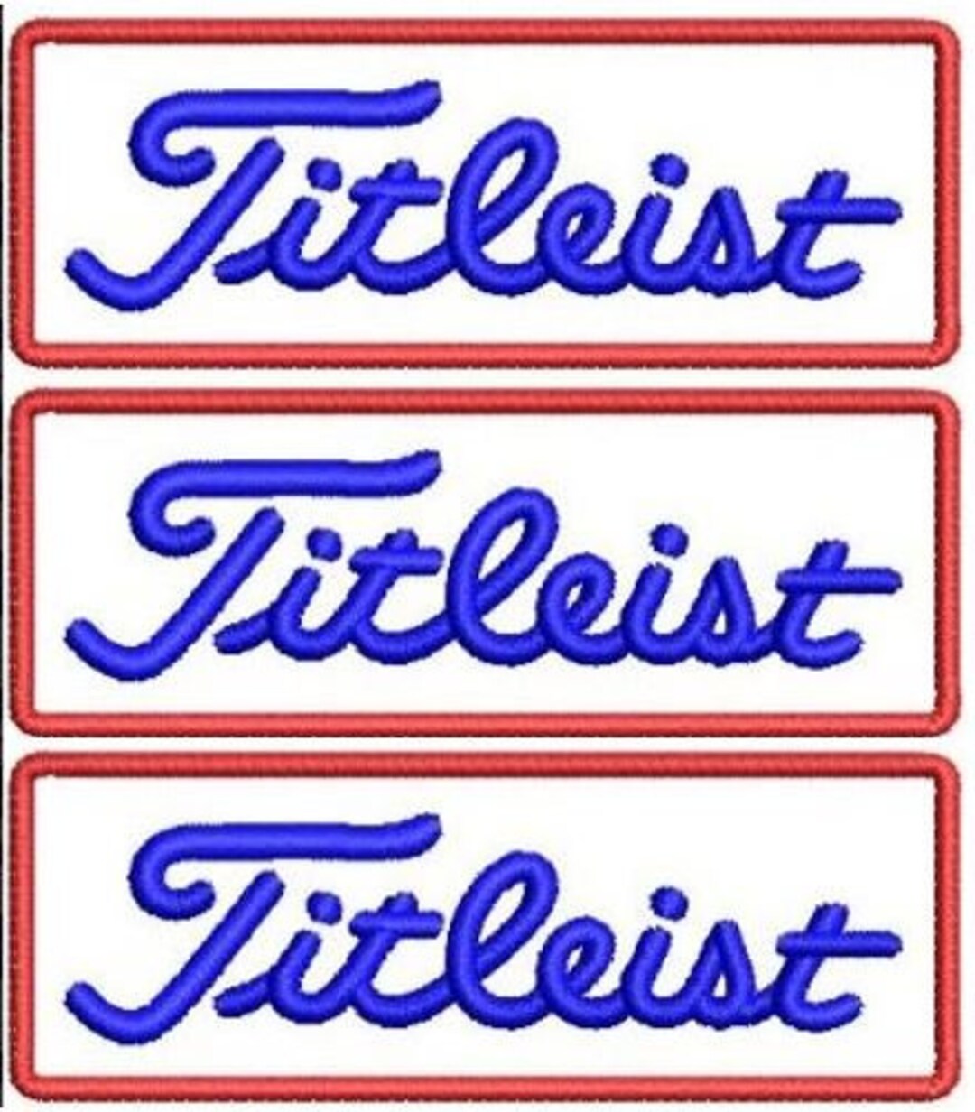Titleist Shirt Sleeve Iron on Embroidered Patch 3 X Etsy