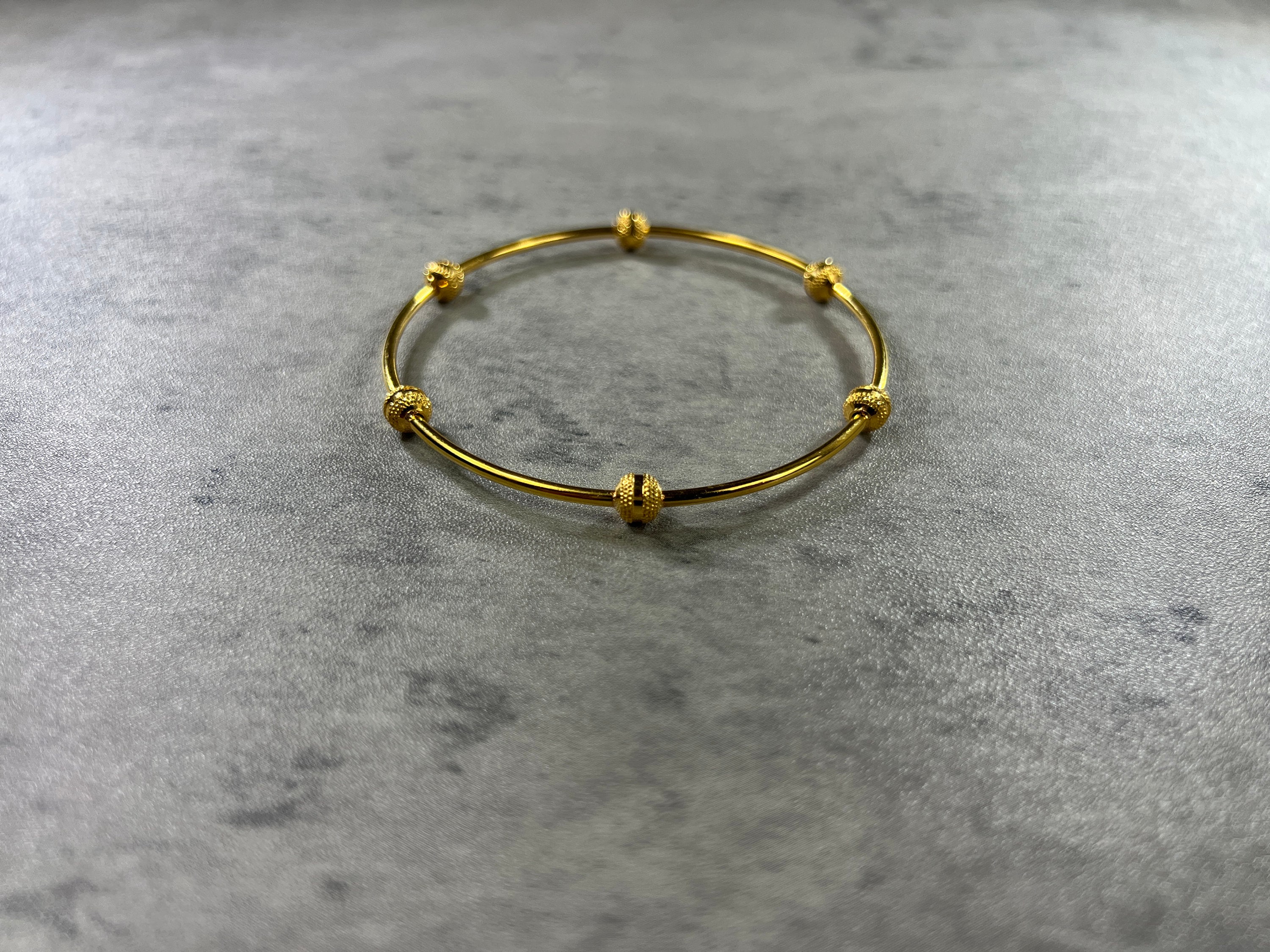 Single Ball Bangle – 22ct Yellow Gold - Etsy