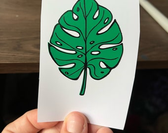 Monstera Leaf Sticker