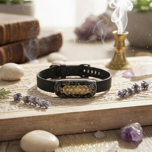Orgonite Bracelet: EMF Protection, Black Tourmaline, 528Hz Love Frequency image 2