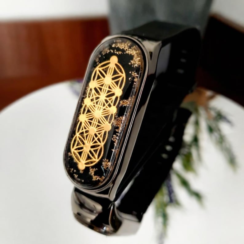 Orgonite Bracelet: EMF Protection, Black Tourmaline, 528Hz Love Frequency image 1