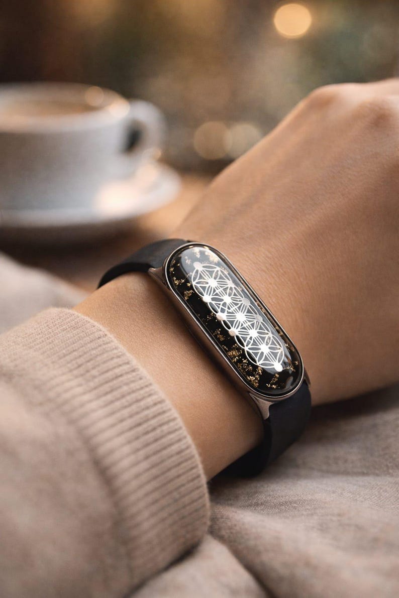Orgonite Bracelet: EMF Protection, Black Tourmaline, 528Hz Love Frequency image 4