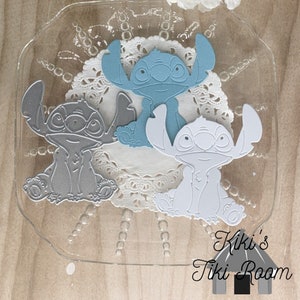 STITCH ALIEN Metall Stanzform / Für Scrapbook / Karten / Journals / DIY Projekte