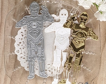 DROID #2 Metal Cutting Dies / For Scrapbooks / Cards/ Journals/ DIY Projects