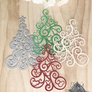 MOUSE TREE Set Metal Cutting Dies / For Scrapbooks / Cards/ Journals/ DIY Projects