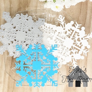 LARGE SNOWFLAKE Metal Cutting Die  / For Scrapbooks / Cards/ Journals/ DIY Projects