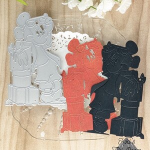 CHRISTMAS Mouse Metal Cutting Die Set / For Scrapbooks / Cards/ Journals/ DIY Projects