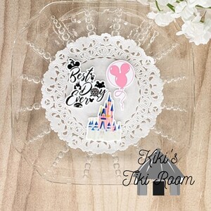 BEST DAY Set of 3 Resin Flatback Embellishments/ For Scrapbooks / Cards/ Journals/ DIY Projects