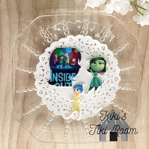 INSIDE OUT Set of 3 Resin Flatback Embellishments/ For Scrapbooks / Cards/ Journals/ DIY Projects