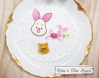 LOVE, TIGGER Set of 5 Acrylic Embellishments for Crafts