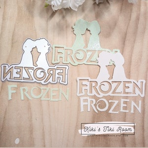FROZEN PRINCESS Metal Cutting Die / For Scrapbooks / Cards/ Journals/ DIY Projects