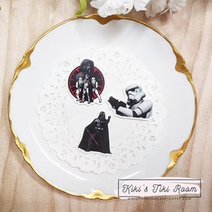 STAR WARS #3 Set of 3 Resin Flatback Embellishments/ For Scrapbooks / Cards/ Journals/ DIY Projects
